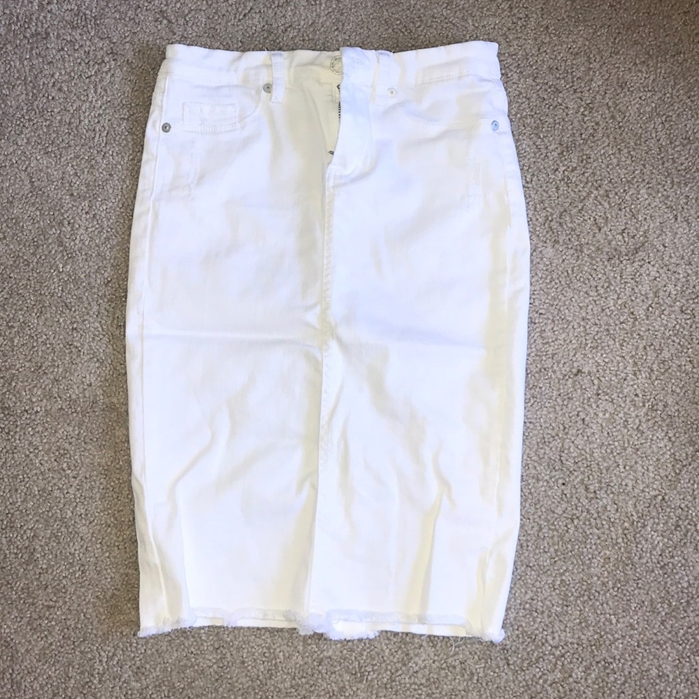 Brand new white jeans pencil skirt